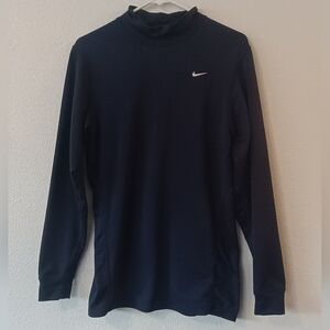Nike Men's Dri Fit Navy Blue Long Sleeve Shirt Size Large